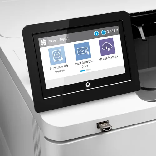 Vista 17 de HP LaserJet Enterprise M612x Impresora monocromática con Ethernet integrado, impresión de 2 caras y bandeja de papel adicional (7PS87A), color blanco
