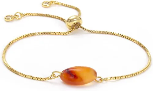 Vista 8 de Pulsera de cornalina cruda, pulsera ajustable, cristal, pulsera ajustable de oro