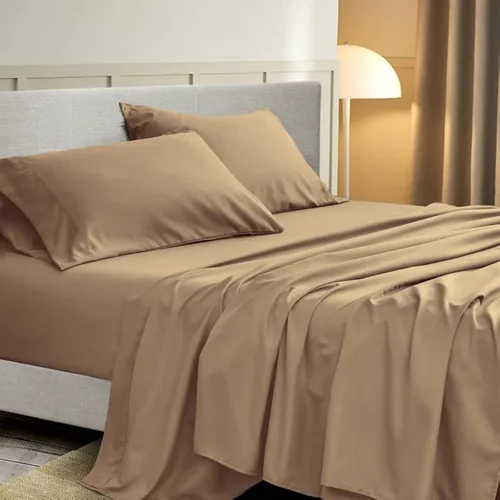 Vista 43 de AMAY Sábanas de 500 hilos 100% algodón egipcio tamaño individual, sábanas para cama de tamaño individual, algodón de fibra extra larga, calidad