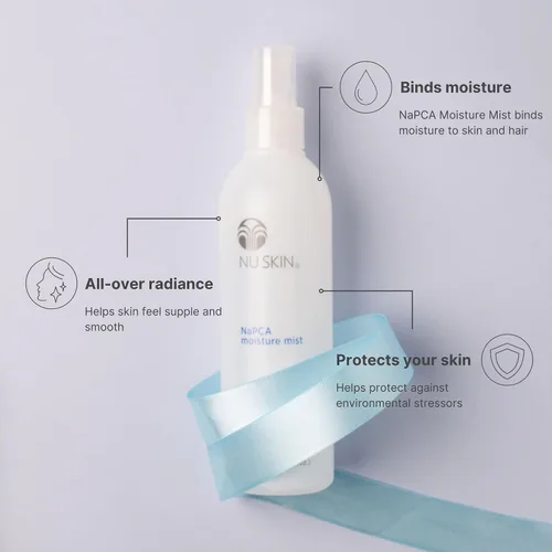 Vista 3 de Nu Skin NaPCA Moisture Mist Hidratante revitalizante y niebla refrescante con ácido hialurónico Spray hidratante para cara, cuerpo y cabello