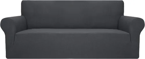 Vista 74 de JIVINER - Fundas de sofá de alta elasticidad para sofá de 3 cojines, funda de sofá extra grande de 1 pieza con parte inferior elástica