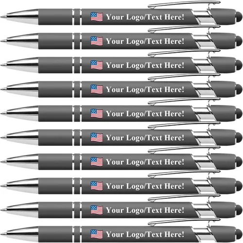 Vista 34 de Bolígrafos personalizados con lápiz capacitivo, bolígrafos personalizados impresos con tu logotipo o mensaje, ideales para regalos, promociones