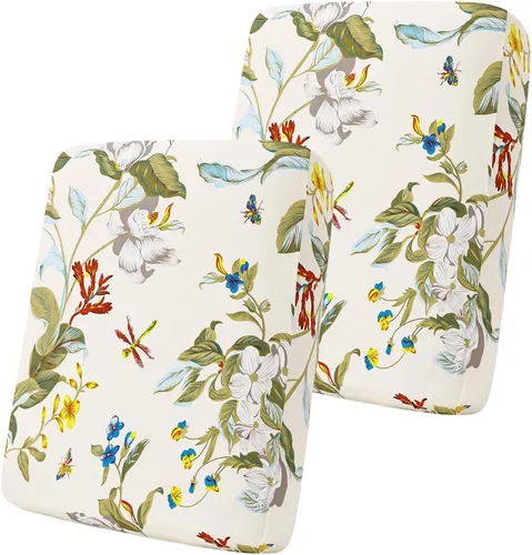 Vista 92 de Smiry Fundas de cojín de sofá estampadas, fundas elásticas suaves para sofá, fundas de sofá lavables antideslizantes, protector de muebles para Beige