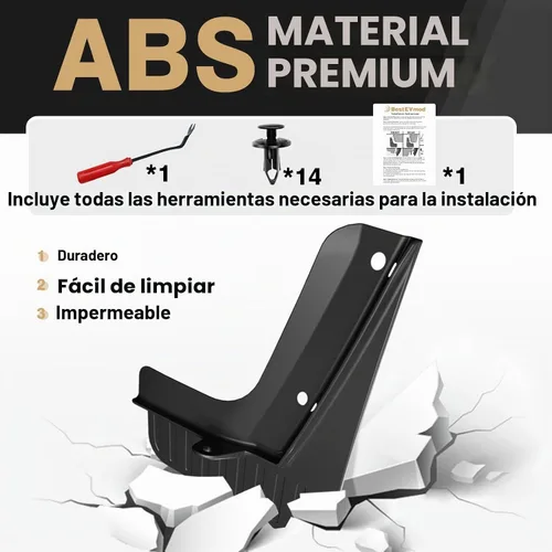 Vista 3 de BestEvMod Accesorios para guardabarros EV6 no GT, guardabarros de protección contra salpicaduras (juego de 4) guardabarros sin necesidad de taladrar