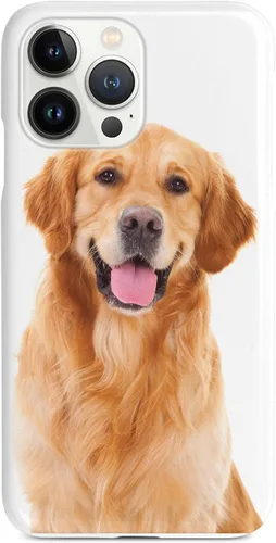 Vista 9 de Inspired Cases - Compatible con iPhone Xs Max - Funda protectora con textura 3D para Apple iPhone Xs Max - Golden Retriever