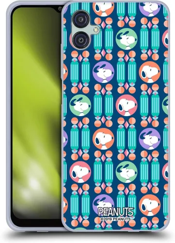 Vista 156 de Head Case Designs Snoopy Deco Dreams - Funda de gel con licencia oficial de Peanuts Blue Pattern [protección de grado militar] compatible con Google