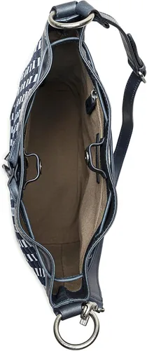 Vista 4 de Frye Melissa Denim & Leather Drawstring Hobo Bag