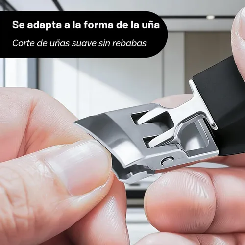 Vista 5 de Cortaúñas inclinadas antisalpicaduras con apertura ancha de mandíbula, nuevo cortaúñas curvas para uñas gruesas de los pies, cortaúñas inclinadas