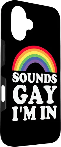Vista 3 de Funny Gay Pride Sounds Gay I'm In LGBTQ Case for iPhone 16