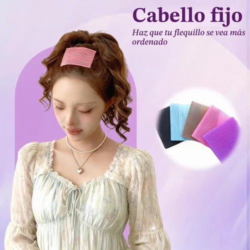 Vista 6 de 10 piezas de almohadillas para el cabello con volumen para el cabello, clips de peinado para seccionar y levantar, accesorios reutilizables