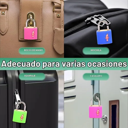 Vista 3 de Safe Skies TSA - Juego de 6 candados de viaje con 6 etiquetas de equipaje