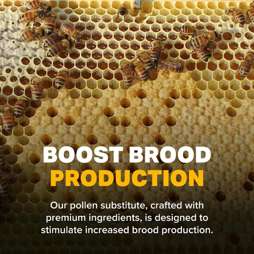 Vista 2 de Sustituición de Polen de Abeja Ultra de Mann Lake, Alimento Seco Alto en Proteínas para Colonias de Abejas Saludables para Apoyar el Crecimiento
