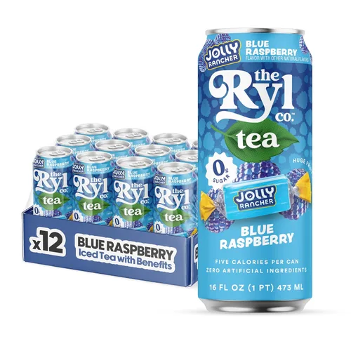 Vista 22 de Ryl Té Helado, Té Cítrico Verde, Súper Mezcla Antioxidante, Sin Azúcar, Bajo en Carbohidratos, Cero Calorías - 16.0 Fl Oz (Paquete de 12)