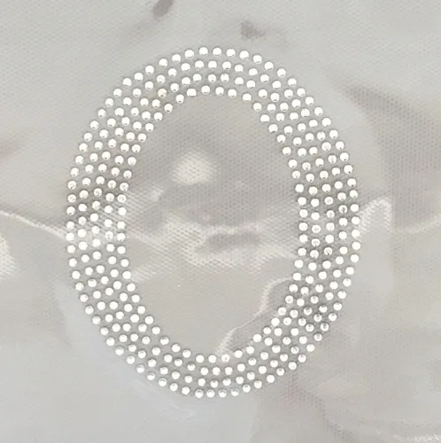 Vista 22 de Letras griegas, 4 pulgadas de alto, diamantes de imitación, transferencia termoadhesiva (alfa)