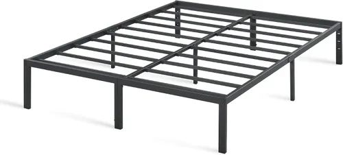 Vista 11 de PrimaSleep Base de cama antideslizante de listones de acero resistente de 18 pulgadas, base de cama de plataforma de fácil montaje, base de colchón