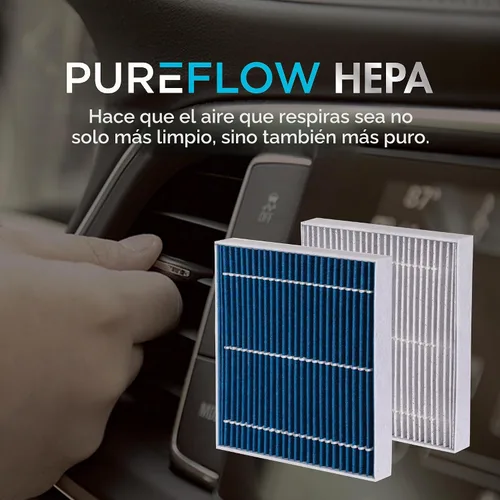 Vista 6 de Filtro de aire de cabina HEPA PureFlow PC99374HX Compatible con Nissan Versa 2020-2025, 2017-2025 Kicks