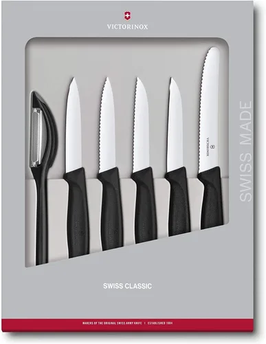 Vista 3 de Victorinox Swiss Classic - Juego de cuchillos de pelar, 6 piezas Negro