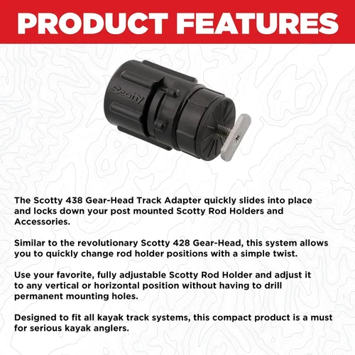 Vista 7 de Scotty 438 Gear-Head Track Adapter