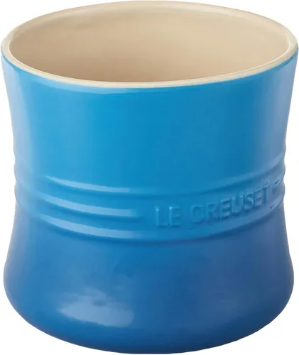 Vista 3 de Le Creuset Stoneware - Vasija para utensilios, 2 1/2 cuartos de galón, NOtamaño, Caribe