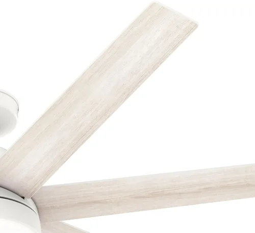 Vista 13 de Hunter Ventilador de techo blanco mate con WiFi de 60 pulgadas con kit de luz LED y control de pared