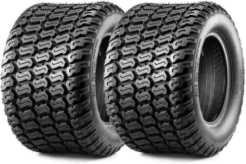 Vista 19 de MaxAuto Fox V2 - Juego de neumáticos para cortacésped (15x6.00-6), Reemplazo de neumático 15x6x6nhs para cortacésped, Tractor de jardín, Neumático