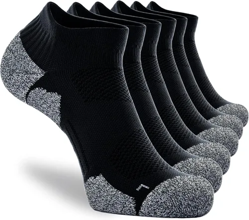 Vista 42 de CWVLC - Calcetines deportivos, hasta el tobillo, de compresión, acolchados, unisex, paquete variado
