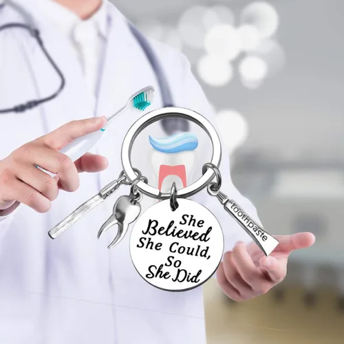 Vista 6 de POTIY - Llavero para regalo de higienista dental