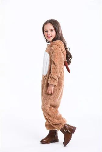 Vista 2 de yolsun Kids Onesie Santa Costume, Cute Christmas Costume Cosplay for Boys&Girls
