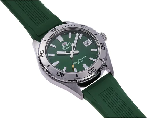 Vista 3 de Orient Sports Mako 40 mm – AC0Q Men's Automatic Manual Winding Waterproof Watch Plateado