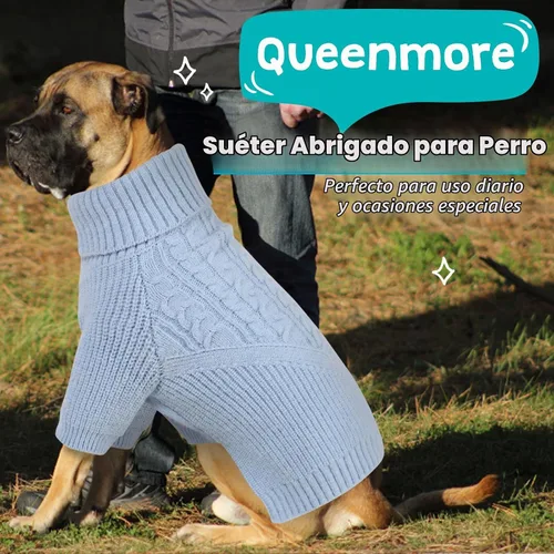 Vista 3 de Queenmore Suéter cálido de invierno para perros pequeños a grandes