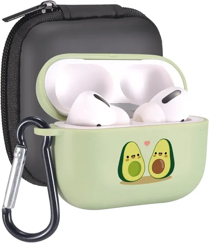 Vista 48 de Funda de mariposas rosas para AirPods Pro con llavero, diseño de animales lindos funda protectora de TPU suave compatible con AirPods Pro Charging