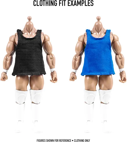 Vista 3 de Juego de 5 camisetas musculares para figuras de acción de lucha libre