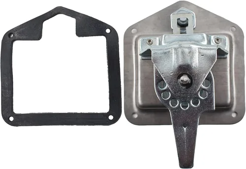 Vista 5 de labwork 2 llaves de acero inoxidable para puerta de remolque con manija en T para cámper, RV, camión, herramienta