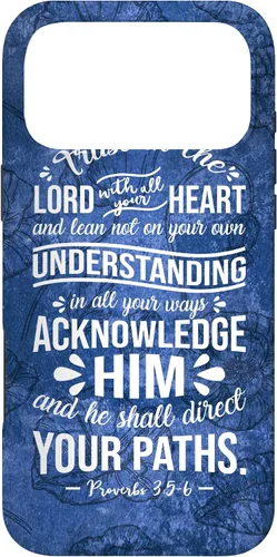 Vista 22 de Trust in Lord with All Your Heart Proverbio 3:5-6 - Carcasa cristiana para iPhone 17