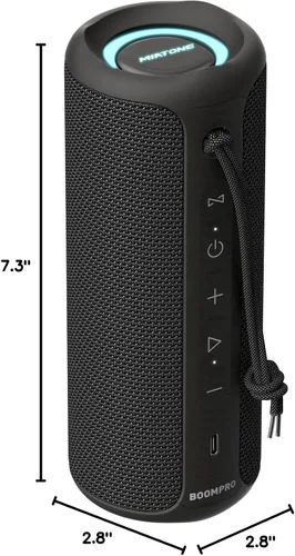 Vista 9 de MIATONE Altavoces Bluetooth 36W TWS Altavoz portátil con sonido estéreo graves, Bluetooth 5.3 inalámbrico USB tipo C al aire libre, 5000mAh 24H