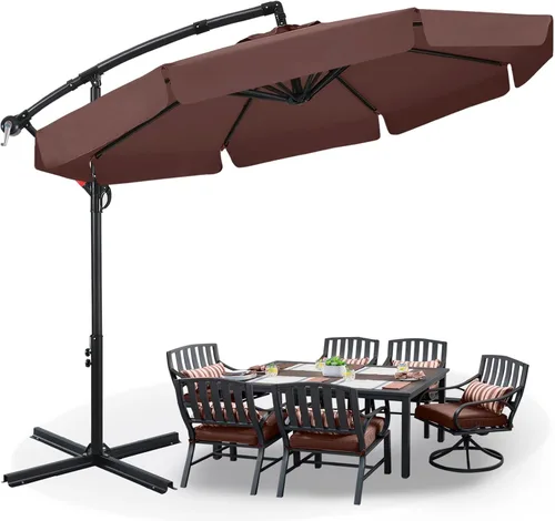 Vista 32 de ABCCANOPY Sombrillas voladizas prémium de 9 pies para patio