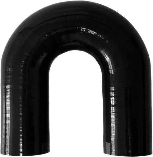 Vista 12 de Manguera de acoplamiento de silicona con forma de curva en U de 180 grados, 1" ID (25mm), tubo de codo de silicona universal reforzado de 4 capas