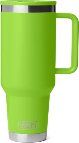 Vista 10 de YETI Rambler - Taza de viaje de 40 onzas con tapa abatible y pajilla, acero inoxidable, aislada al vacío, a prueba de fugas, apta para portavasos