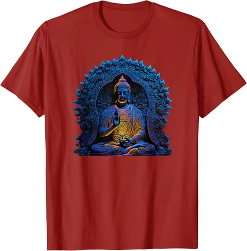 Vista 45 de Estatua de Buda Yoga Budismo Zen Buddhism Meditation T-Shirt Negro