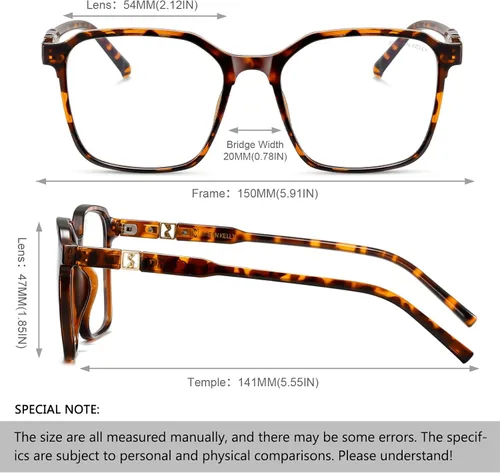 Vista 4 de Blue Light Blocking Glasses Anti Computer Glare For Gaming Work 2