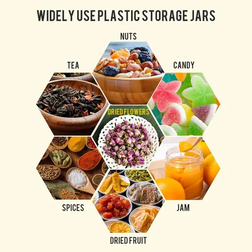 Vista 7 de Paquete de 40 tarros de plástico con tapas negras de 6 onzas, recipientes de plástico redondos de 6.1 fl oz Clear Cosmetic Jars,Refillable Empty