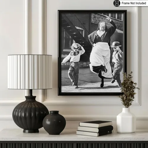 Vista 3 de Poster Master Póster Vintage de Baile Irlandés - Imprimir Retro de Monja Bailarina - Arte del Día de San Patricio - Arte de Irlanda - Regalo
