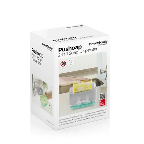 Vista 10 de Dispensador de Jabón 2 en 1 para Fregadero Pushoap InnovaGoods