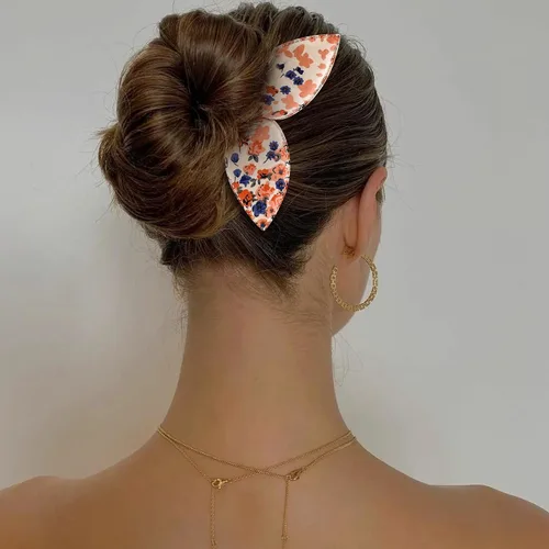 Vista 7 de 4 Piezas Creador de Moños Hábil Twist Francés Oreja de Conejo Retorcedor de Moños Flor Flexible Rápido Accesorios de Peinado para Mujeres Niñas