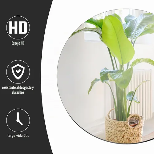 Vista 3 de Seelenruhe Espejos redondos de 10 pulgadas para centros de mesa para mesas, bandejas platos de espejos redondos para centros de mesa, decoraciones