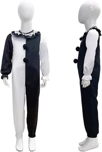 Vista 4 de Disfraz de payaso para cosplay, película de payaso, transpirable, cubierta para la cabeza para Halloween