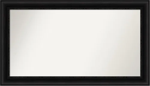 Vista 388 de Amanti Art Espejo personalizado, espejo de baño negro puente, espejo de pared o espejo de tocador de baño sobre el fregadero (26 x 26 pulgadas)