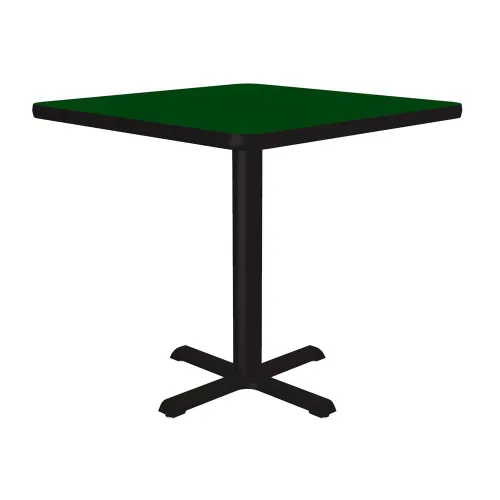 Vista 21 de Correll - Mesa cuadrada de pub de 24 pulgadas, mesa de cóctel de comedor de 29 pulgadas de alto, parte superior laminada de alta presión de granito