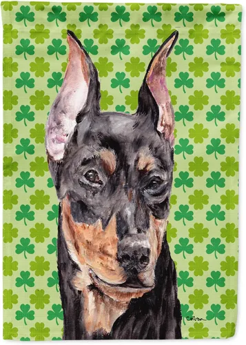 Vista 48 de Caroline's Treasures SS4442GF Affenpinscher Bandera de jardín con retrato de trébol del día de San Patricio para buzón, bandera decorativa