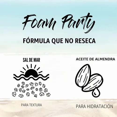 Vista 3 de SexyHair Texture Foam Party Lite - Espuma texturizante, 5.1 onzas Sujeción construible Añade brillo Todo tipo de cabello